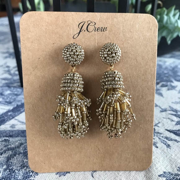 J. Crew Jewelry - J. Crew Beaded Chandelier Earrings
